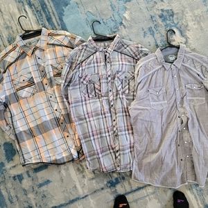 Mens pear snap athletic cut shirts